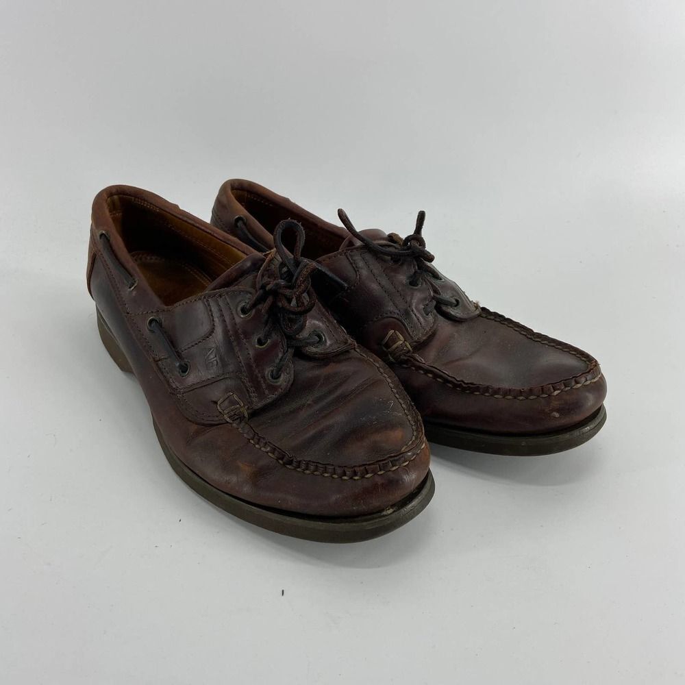 Allen Edmonds Brown Leather lace up Loafer Mens 10